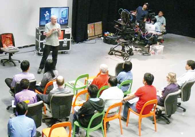 Ray teaching in Singapore