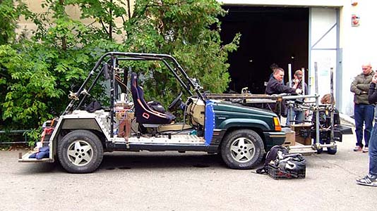 Romanian follow car