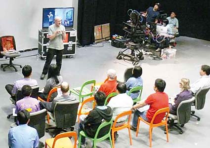 Ray Hannisian teaching in Singapore